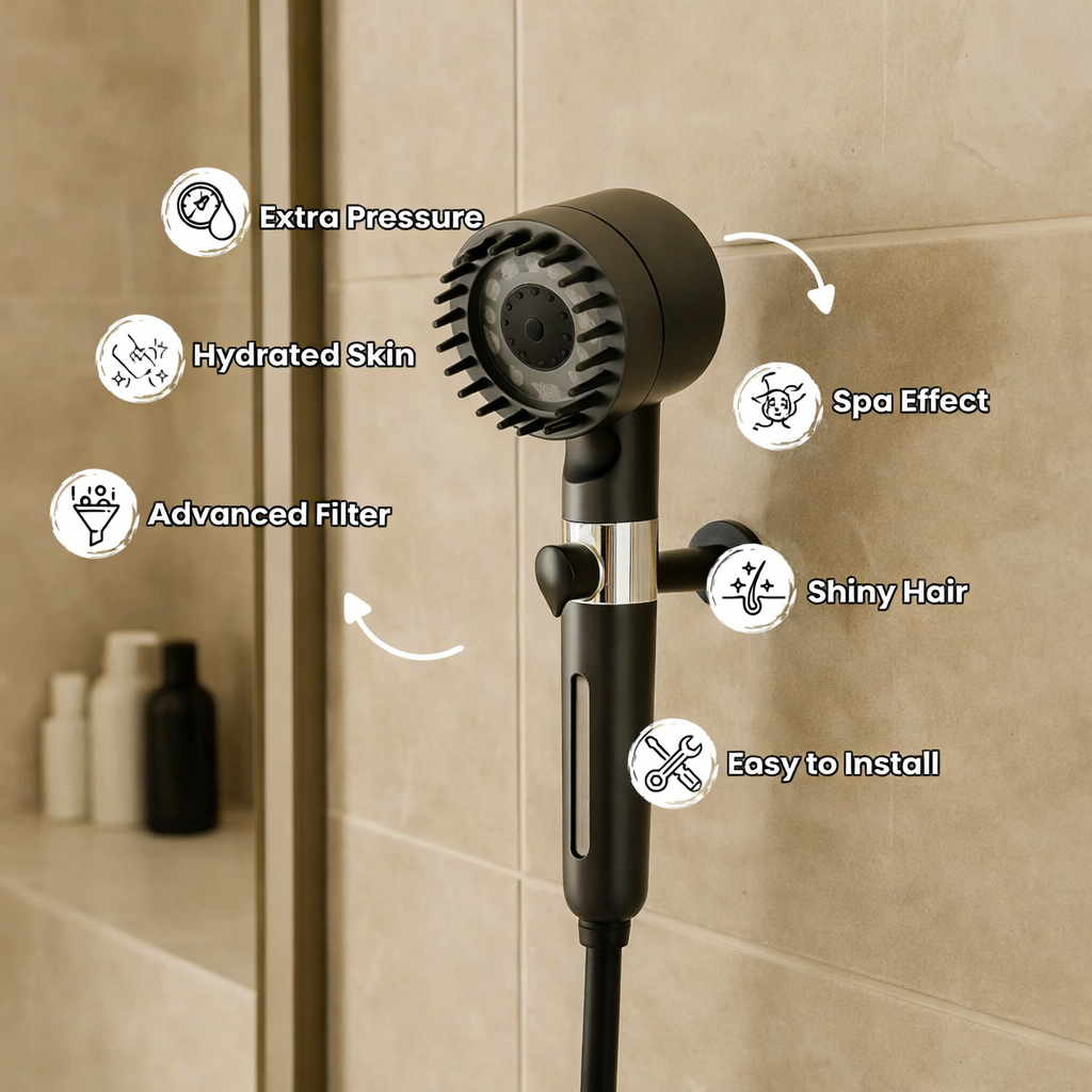 Femflip - anti-limescale shower heads